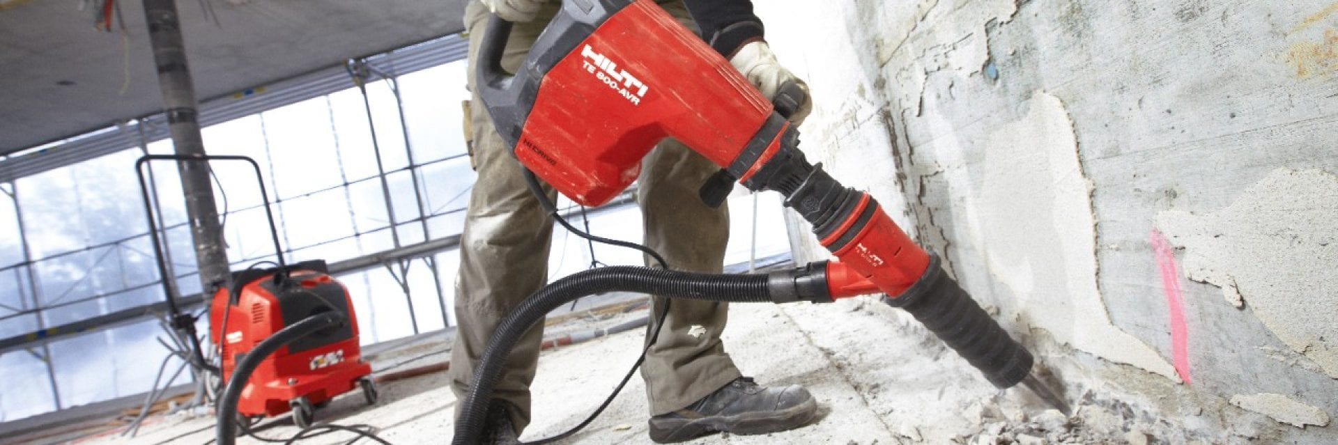 Hilti dust removal system for breakers