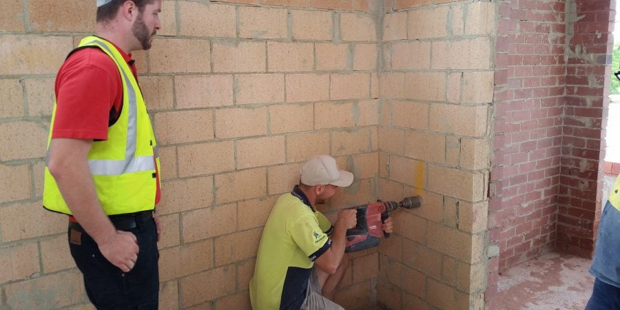 Making penetrations for mechanical and electrical services