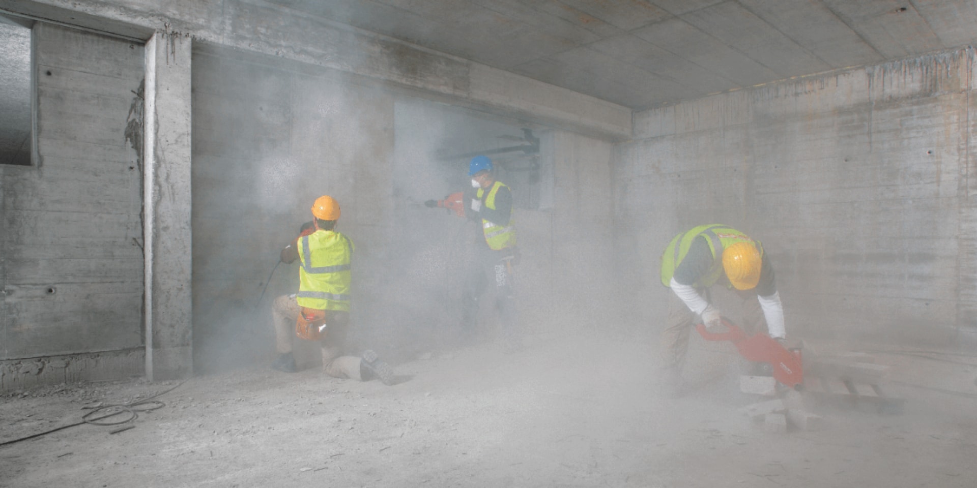 Dust control in construction