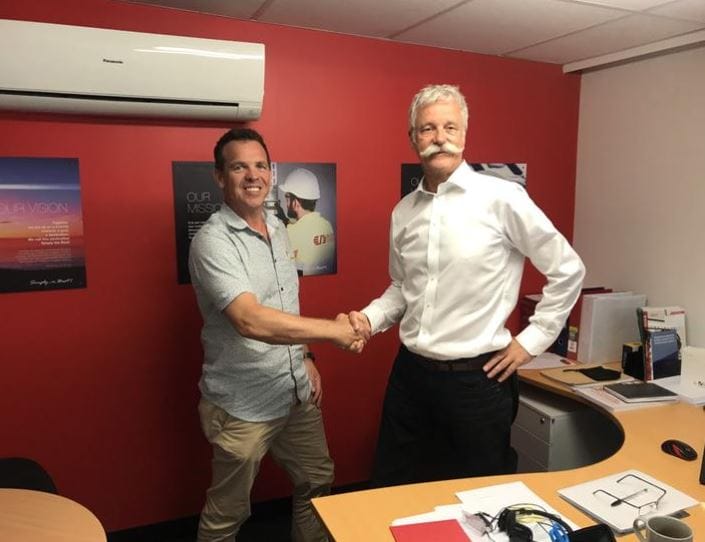 National Sales Director Australia, Douglas Sangster (left) and Project Director, Tor Jan Øglænd (right).