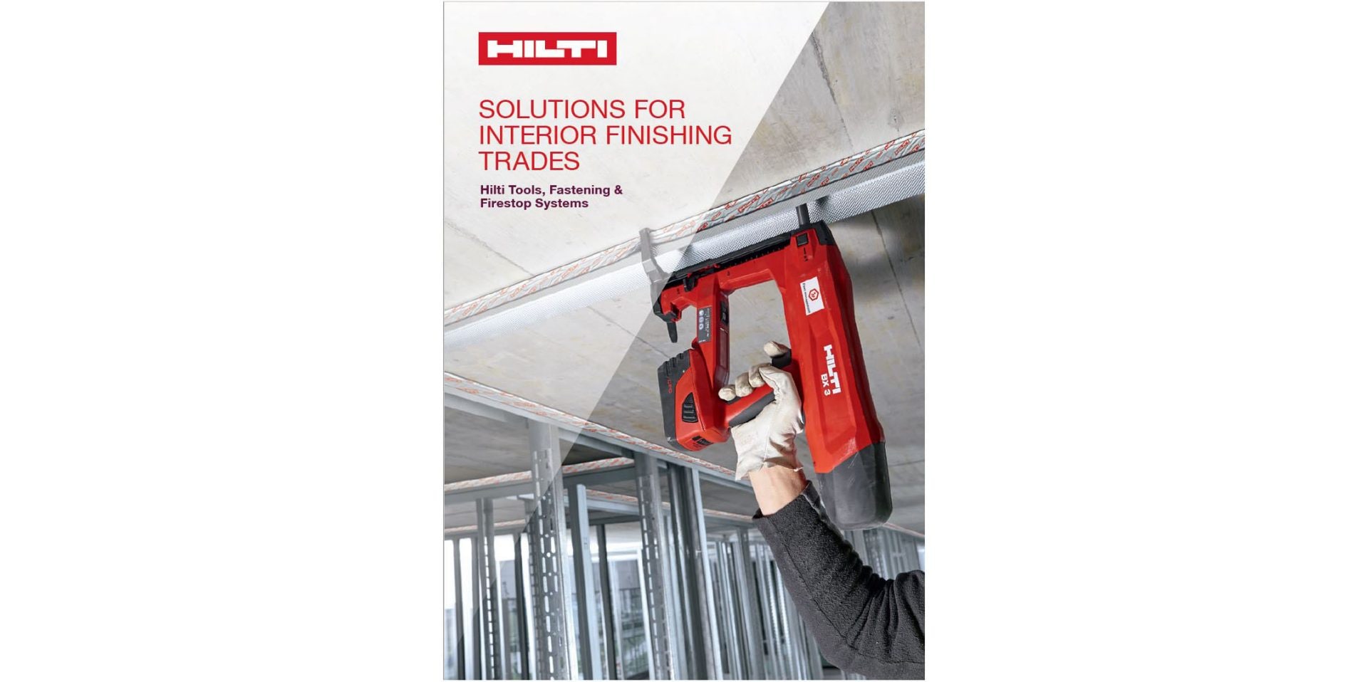 Hilti Solutions for Interior Finishing Trades
