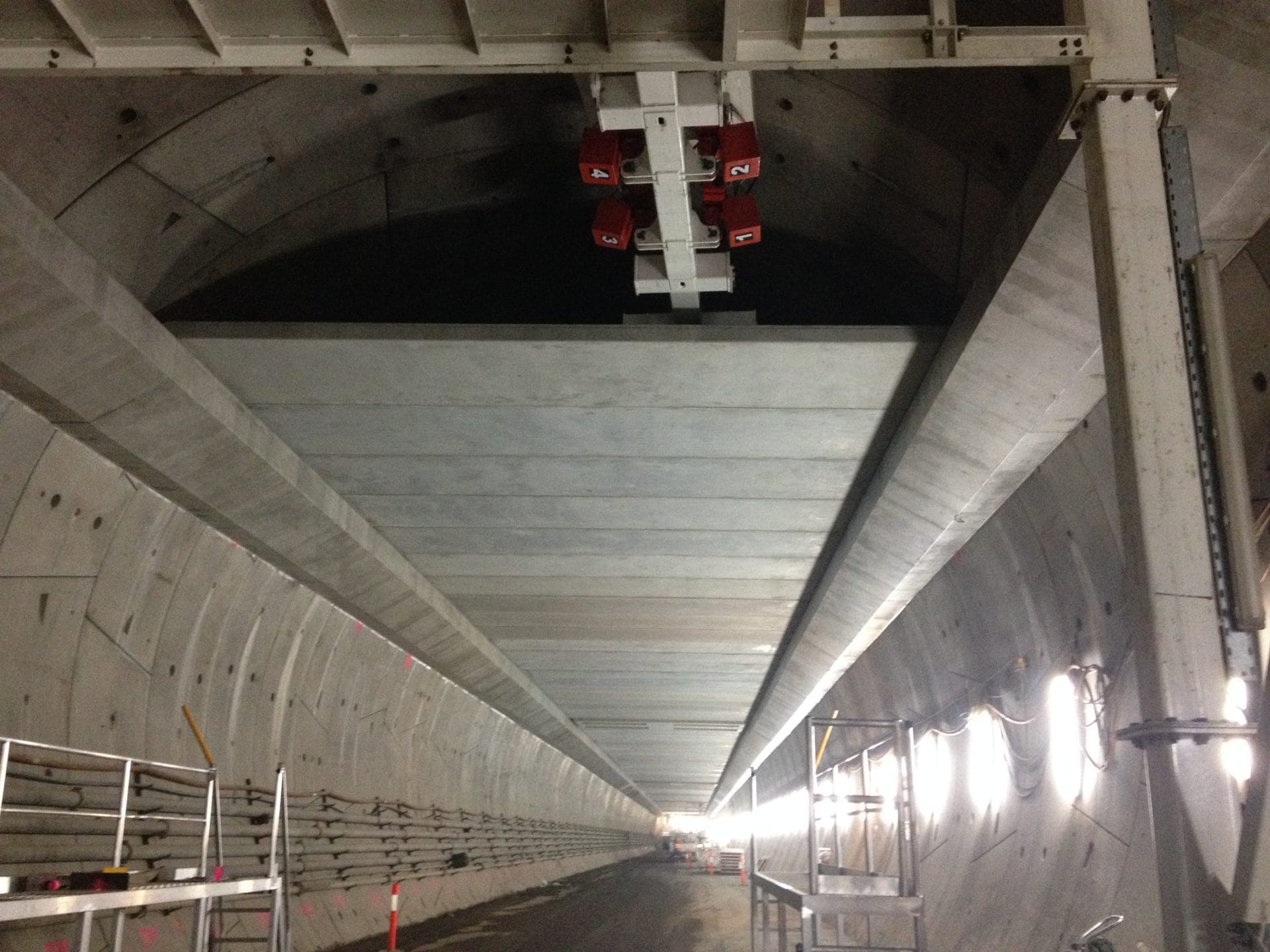 Smoke duct corbel on the Legacy Way Tunnel