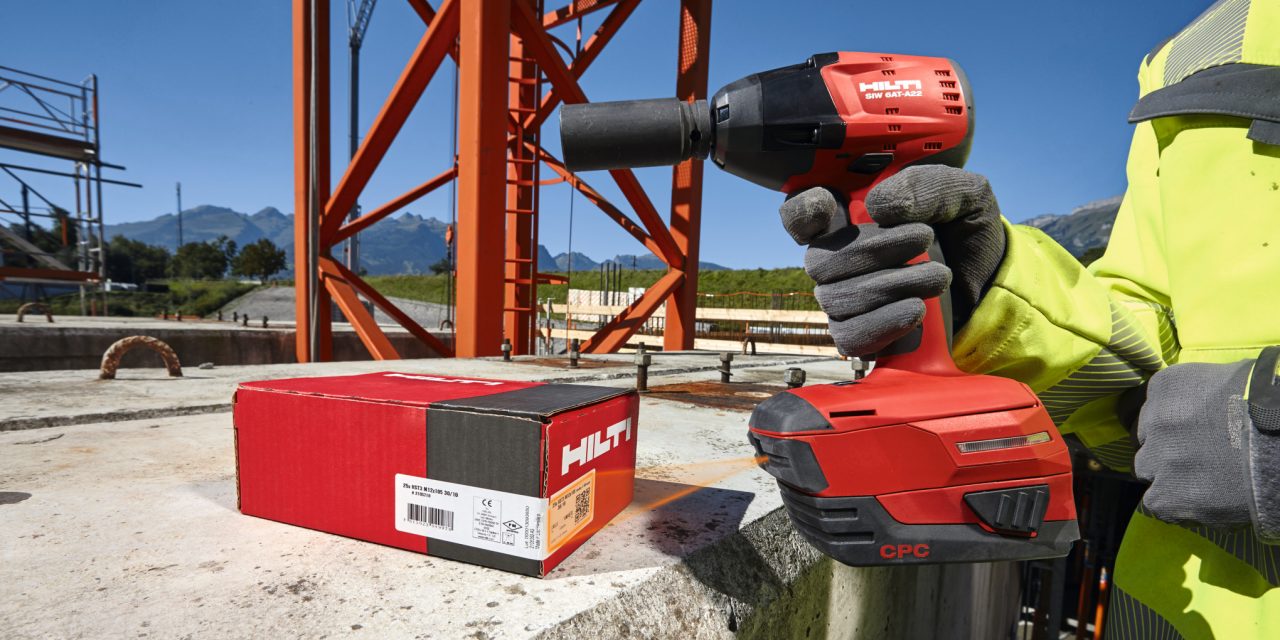 HST3 stud anchor, KB-TZ stud anchor, cordless impact wrench, adaptive torque module, compact battery, long socket