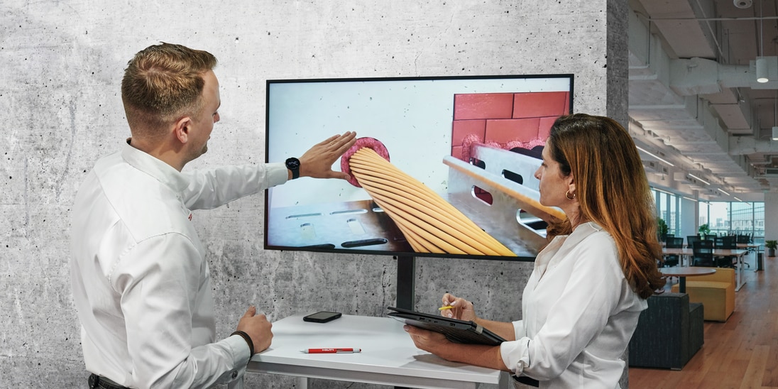 Hilti Field Engineers discussing BIM Services