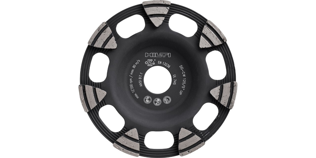 Fast, universal grinding, Concrete, Screed, Natural Stone, Diamond cup wheel
