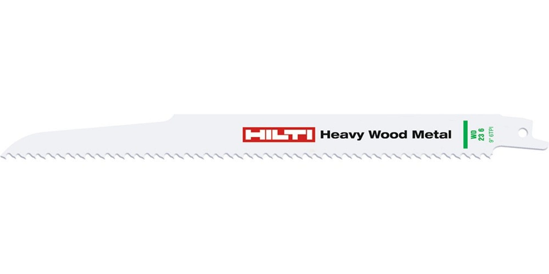 Heavy wood and metal reciprocating saw blade