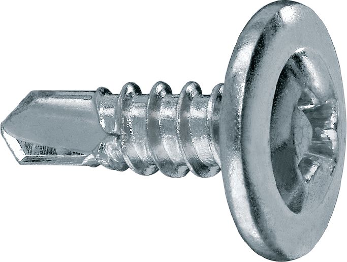 S-DD 03 Z 02 Self-drilling framing screws Interior metal framing screw with wafer head (zinc-plated) for fastening stud to track