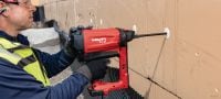 GX-IE Gas-actuated insulation nailer Gas nailer for insulation fastening on soft and some tough concrete and cold-formed steel studs (insulation board thickness 25-150 mm| 1 – 5 7/8) Applications 1