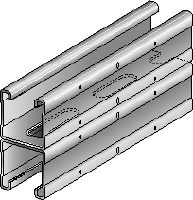 MQ-41 D-F Hot-dip galvanised (HDG) MQ installation double channel for medium-duty applications