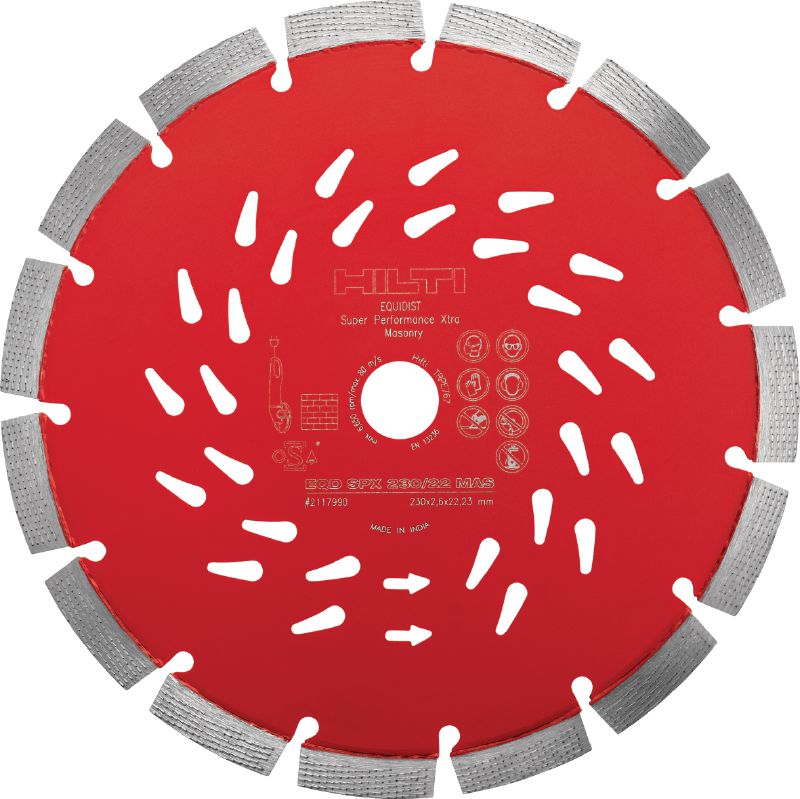 SPX masonry diamond blade Ultimate diamond blade with Equidist technology optimised for cutting in masonry