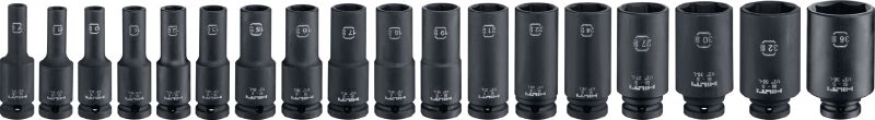 SI-S 1/2 L Deep impact socket 1/2 long impact socket for tightening bolts and anchors