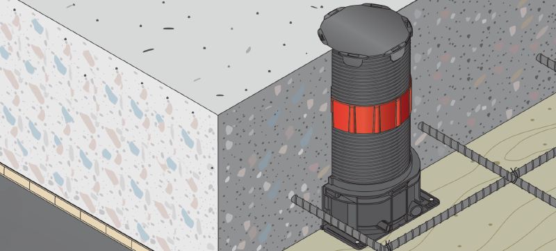 CP 680-P/M Extension tubes Modular, versatile accessories to adapt CP 680 firestop cast-in sleeves for use in virtually any slab Applications 1