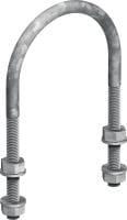 MP-UB OC u-bolt (metric) Outdoor coated (OC) u-bolt for universal piping applications