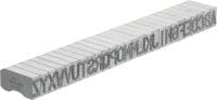 X-MC MS 8/10 Steel marking stamps Characters with rounded and deformed tip for impression-sensitive metal and special marking applications
