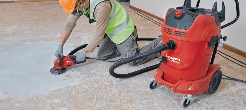 VC 60M-X M-Class dust extractor Very powerful dust extractor for connection with power tools and jobsite clean ups (wet & dry), 60l tank Applications 1