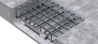 HAC-V Front-of-slab rebar channel Cast-in anchor channels for front-of-slab applications Applications 1