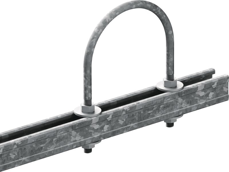 MP-UB OC u-bolt (metric) Outdoor coated (OC) u-bolt for universal piping applications