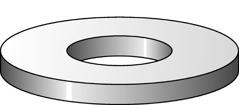 Flat washers Galvanised flat washer corresponding to DIN 125 used in various applications