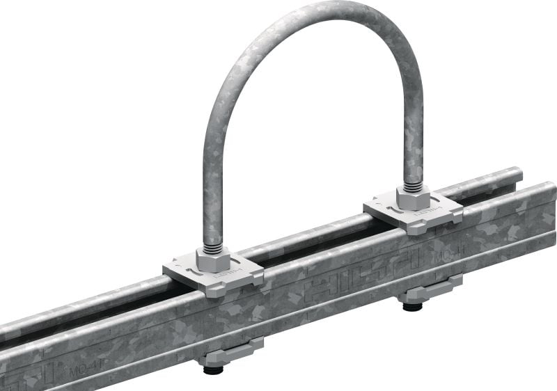MP-UB OC u-bolt (metric) Outdoor coated (OC) u-bolt for universal piping applications
