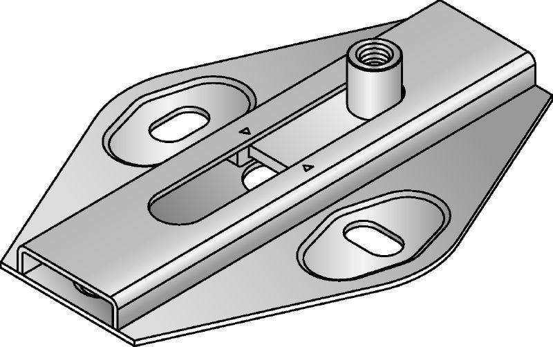 MSG 1,0 slide connector Galvanised slide connector for light-duty heating and refrigeration applications