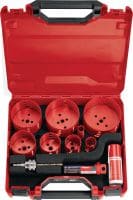 HS-MU hole saw set Tool case for Hilti hole saws, available empty or as a ready-to-use sets for different purposes
