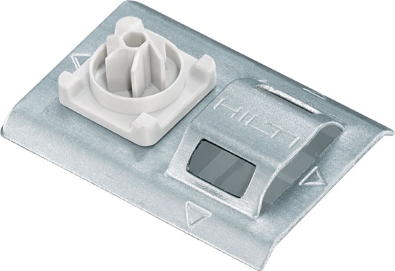 X-MCT MX Metal cable tie mount Fire-rated cable tie mount for installing cables on the ceiling using direct fastening tools