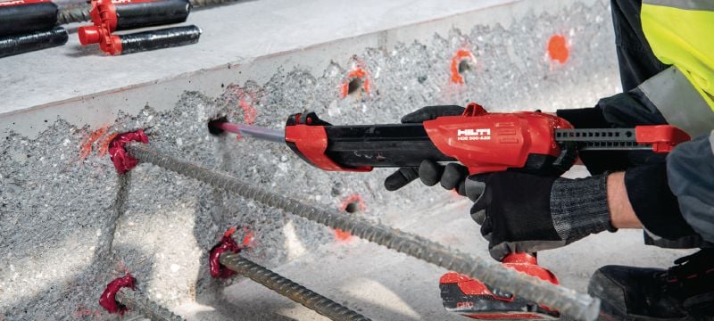 HIT-RE 500 V4 Epoxy anchor Ultimate-performance injectable epoxy mortar with approvals for reinforcing bar connections and heavy-duty anchoring Applications 1