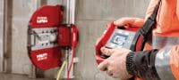 DST 20-CA 2nd wall saw Electric wall saw for tough cutting jobs with cut assistance and on-board control electronics (no external e-box) Applications 2