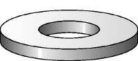 Flat washers Galvanised flat washer corresponding to DIN 125 used in various applications