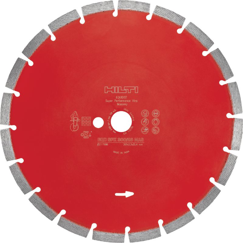 SPX masonry diamond blade Ultimate diamond blade with Equidist technology optimised for cutting in masonry