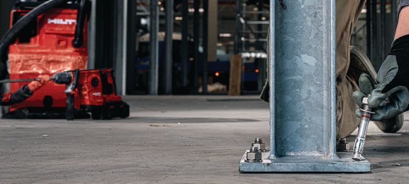 HST4 wedge anchor Our highest performing wedge expansion anchor for bearing high static and seismic loads in cracked concrete (carbon steel) Applications 1