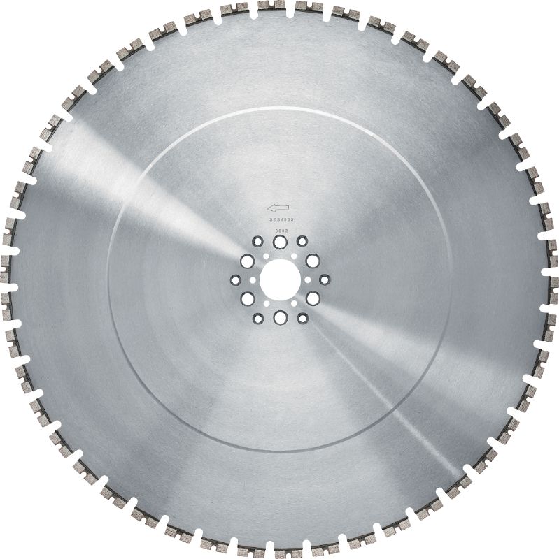 SPX LCS Equidist Wall Saw Blade (60HY: fits on Hilti, Husqvarna®, Tyrolit®) Ultimate wall saw blade (5-10 kW) for high-speed cutting and a longer lifetime in reinforced concrete (60HY arbor fits on Hilti, Husqvarna®, Tyrolit® wall saws)