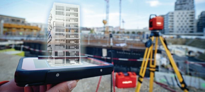 BIM 3D Layout for Hilti Construction Layout Software add-on module for working with IFC 3D models directly in Hilti Construction Layout on PLC tablets Applications 1