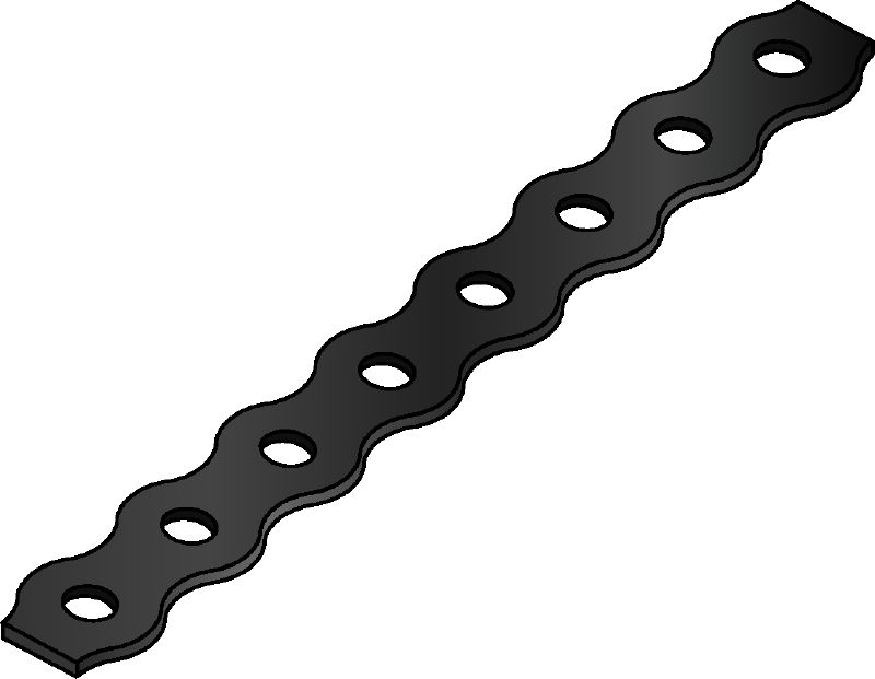 LBK perforated bands Plastic-coated perforated bands used in various applications