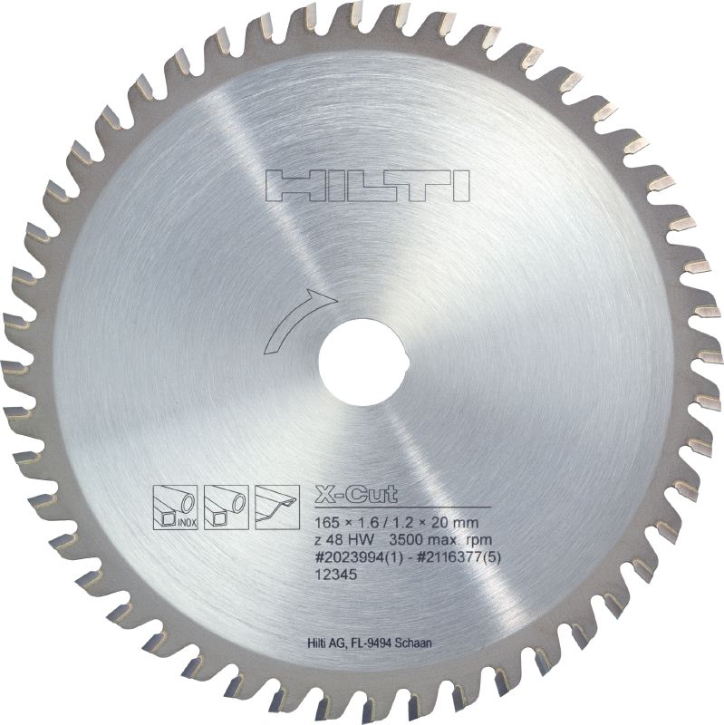 Steel/stainless steel circular saw blade Ultimate circular saw blade for straight, faster, cold cutting in steel and stainless steel
