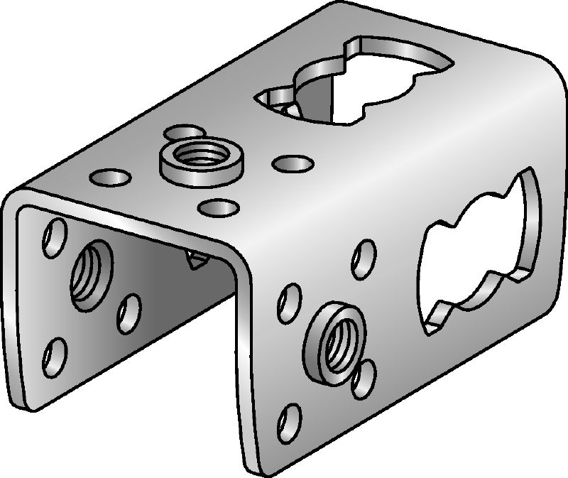 MQ3D Galvanised elements for assembling 3D structures on site