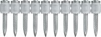 X-U MX steel/masonry nails (collated) High-performance collated nails for fastening to concrete and steel using powder-actuated tools