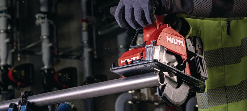 SC 6ML-22 cordless circular saw for metal Cold-cutting cordless metal saw for extra-fast, precision cutting up to 60 mm│2-3/8 depth (Nuron battery platform) Applications 1
