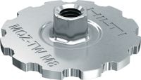 MQZ-TW Trapeze wheel Ultimate galvanised adjustable channel plate for trapeze applications