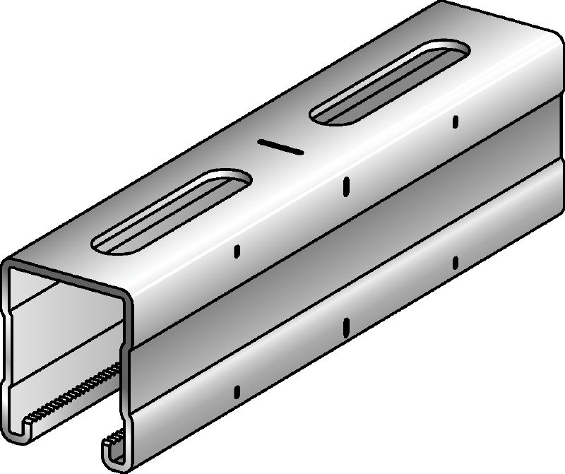 MQ-52-F C-Channel profile hot-dip galvanised (HDG) C-Channel profile for medium-duty applications