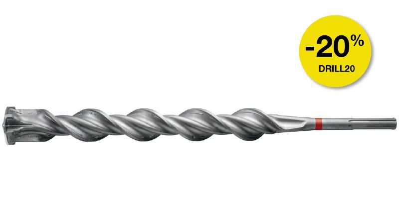 TE-YX (SDS Max) Metric hammer drill bit Ultimate SDS Max (TE-Y) hammer drill bit for exceptional drilling performance in reinforced concrete (metric)