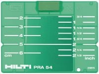 Target plate PRA 54 (CM/IN) 