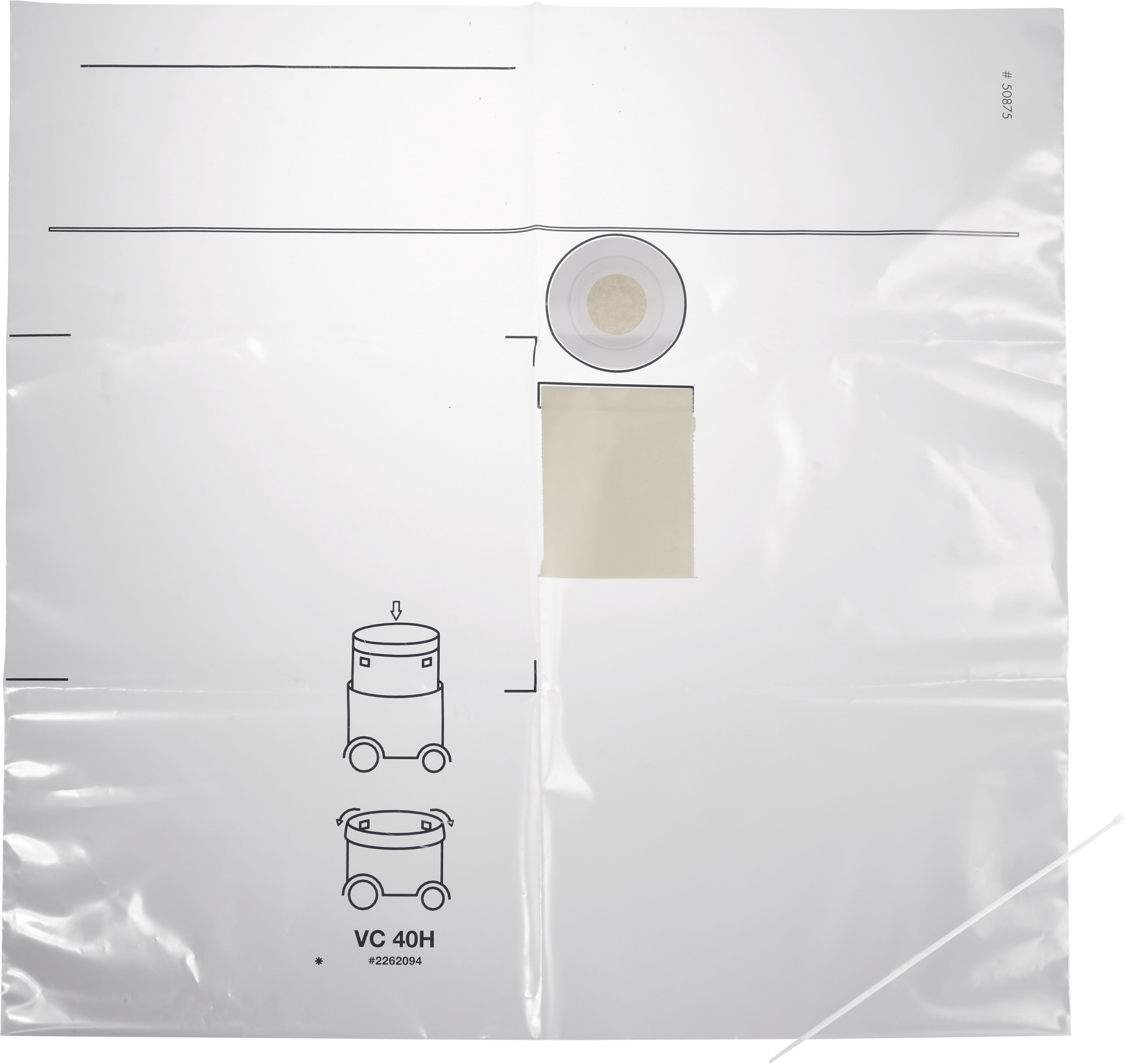 Dust bag VC 40HX (10) plastic Vacuum Cleaner Accessories Hilti