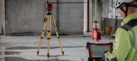 PM 2-PG / POA 70 Layout point laser self-levelling layout point laser for a simplified and more accurate layout process with your construction total station Applications 1