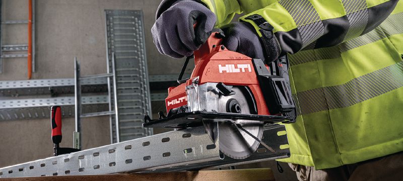 SC 6ML-22 cordless circular saw for metal Cold-cutting cordless metal saw for extra-fast, precision cutting up to 60 mm│2-3/8 depth (Nuron battery platform) Applications 1
