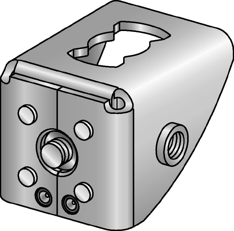 MQ3D Galvanised elements for assembling 3D structures on site