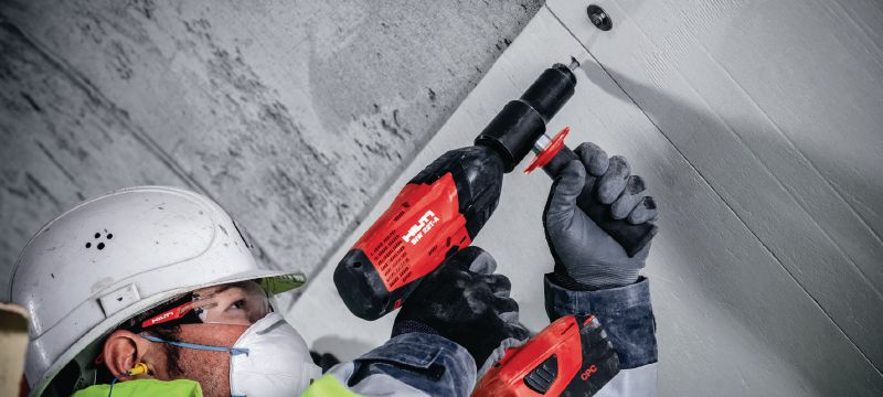 HFB-HCR Wedge anchor High-performance wedge anchor with high corrosion resistance for fastening fire protection boards to concrete Applications 1
